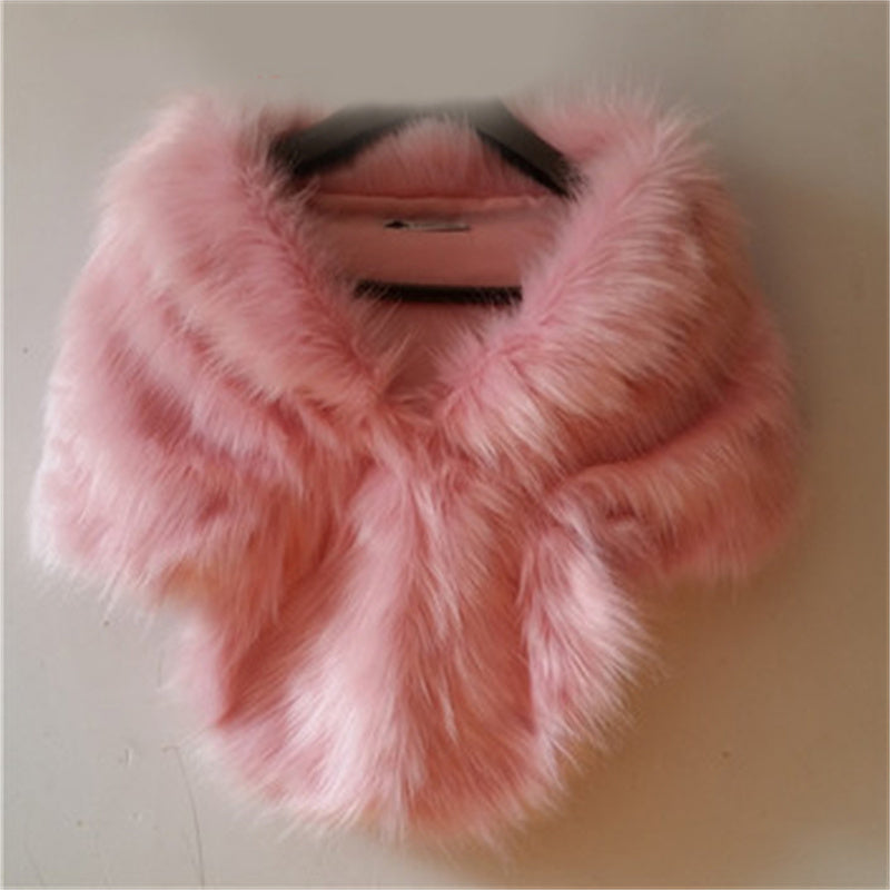 Women's Faux Fur Shawl