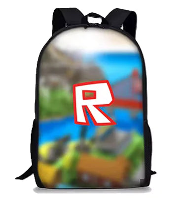 3D Cartoon Roblox Backpack for Kids