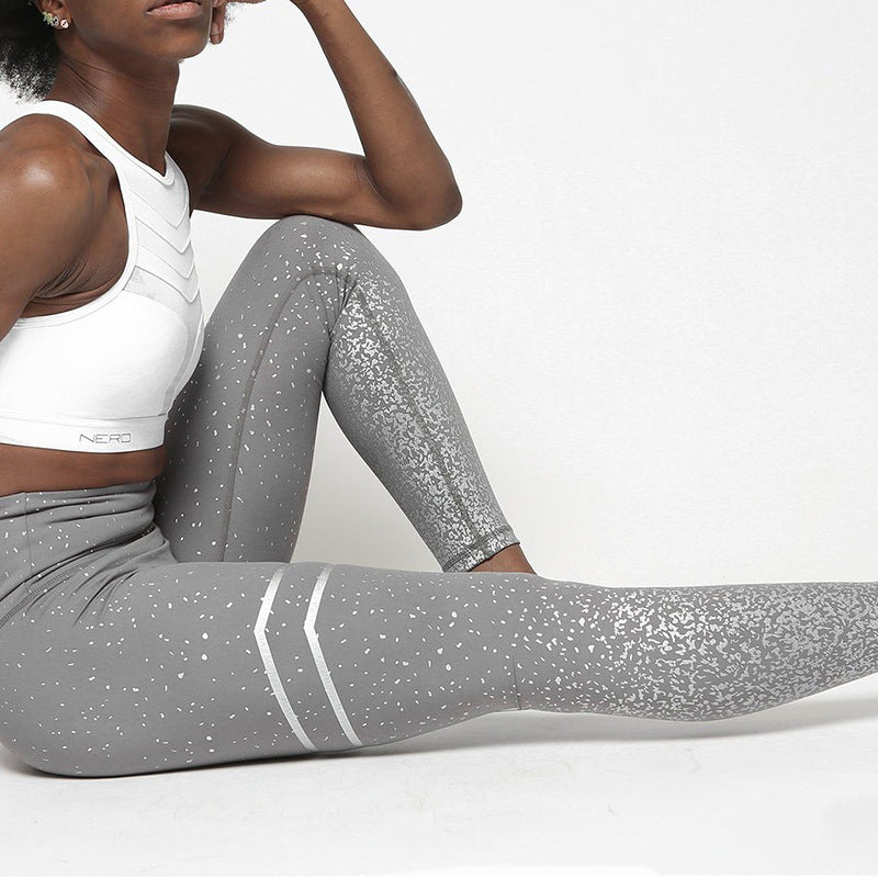 Hot Stamping Yoga Pants