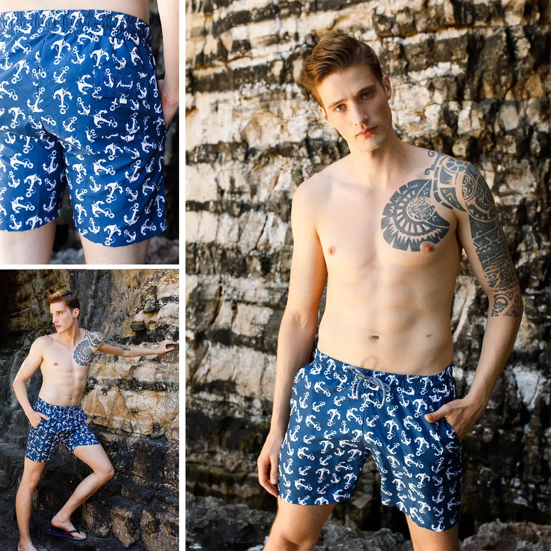 Anemoss Anchors Men Swim Trunk