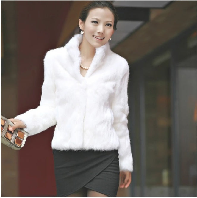 collar fur coat