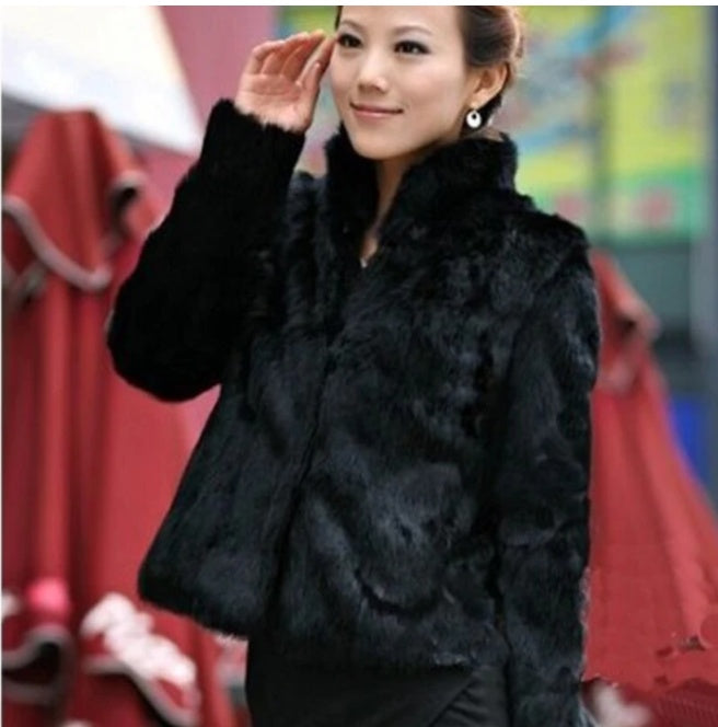 collar fur coat