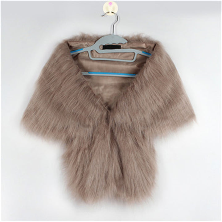 Women's Faux Fur Shawl