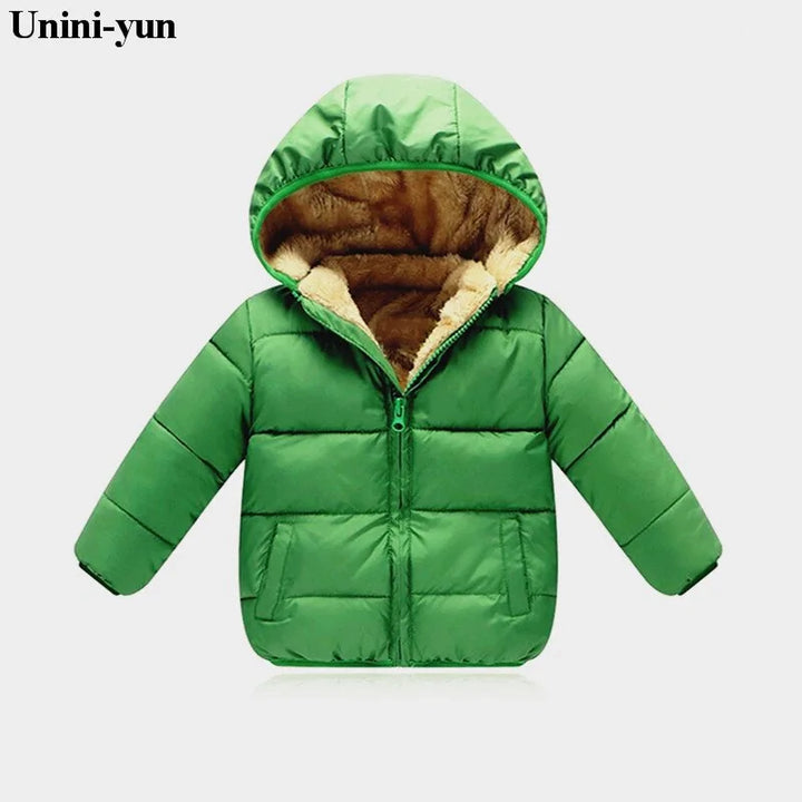 Kids Warm Hooded Coat