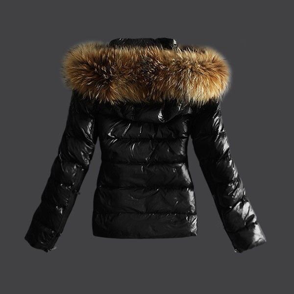 Imitation raccoon fur collar down coat