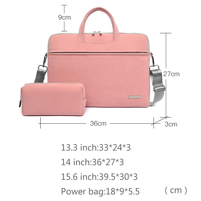 PU Leather Women Laptop Bag Notebook Carrying Case Briefcase