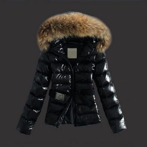 Imitation raccoon fur collar down coat