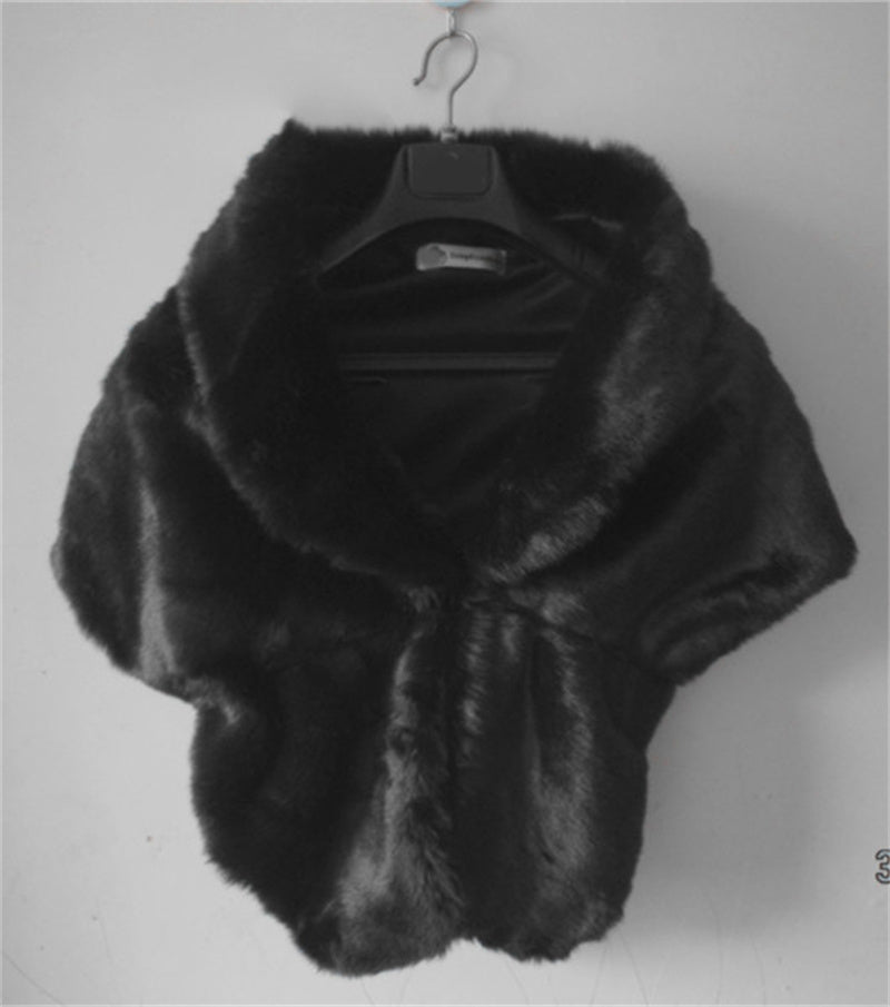 Women's Faux Fur Shawl