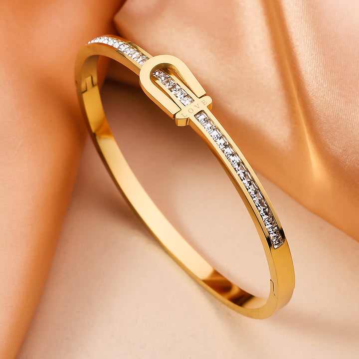 Gold Plating Exquisite Stainless Steel Bracelet