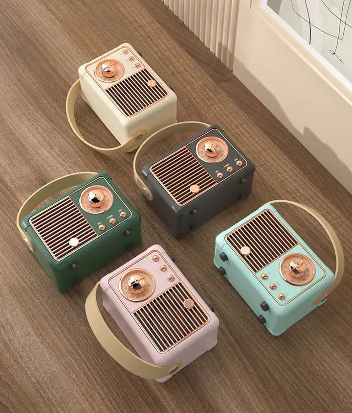 Retro Look FM Radio And Bluetooth Speaker