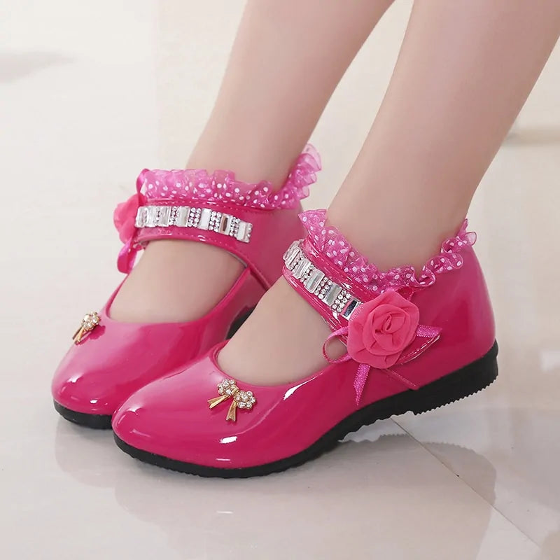 2020 New Kids' Elegant Princess PU Leather Sandals: Perfect for Weddings & Parties