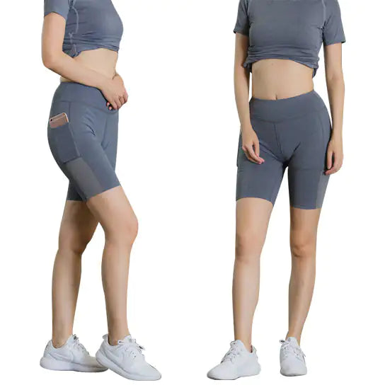 Yoga Shorts Stretchable With Phone Pocket