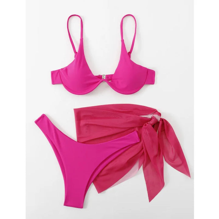 Sexy Bikinis Female Swimsuits Women's Three-Piece