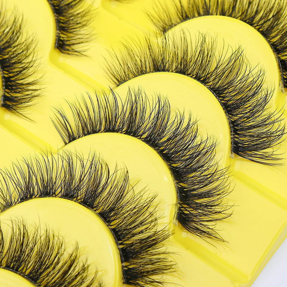 10 Pairs 3D Faux Mink Lashes Natural