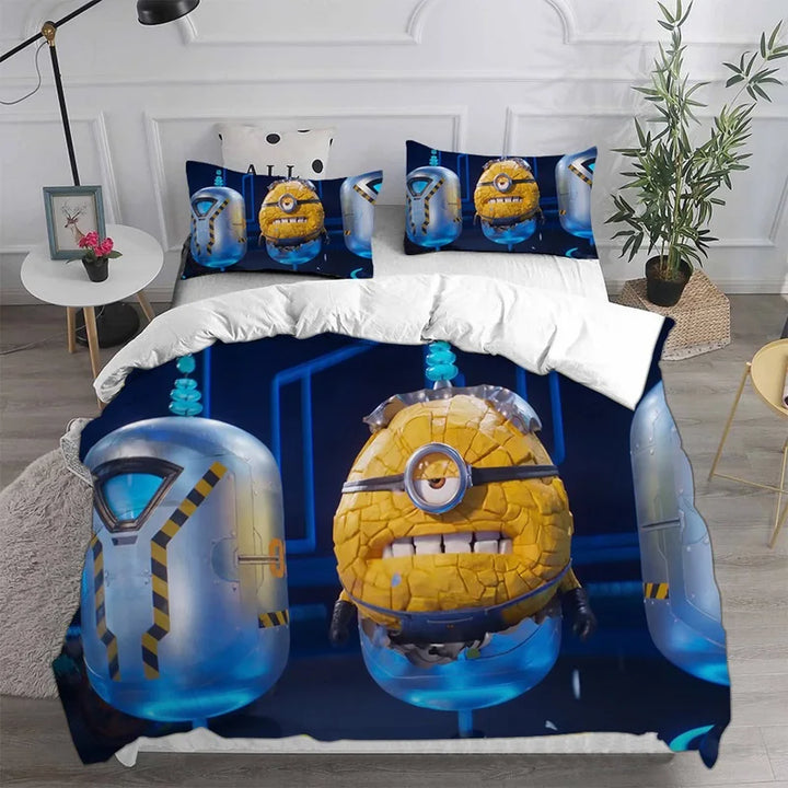 Despicable Me 4 Bedding Sets Comforter Quilt Bed Cover Duvet Cover Pillow Case 2-3 Pieces Sets Kids Adult Size