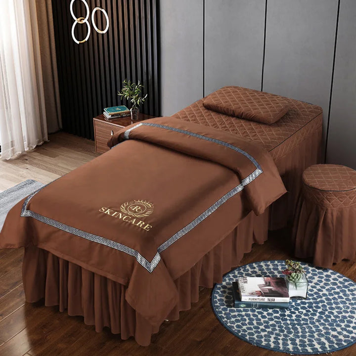 4pcs Beauty Salon Bed Cover Massage Spa