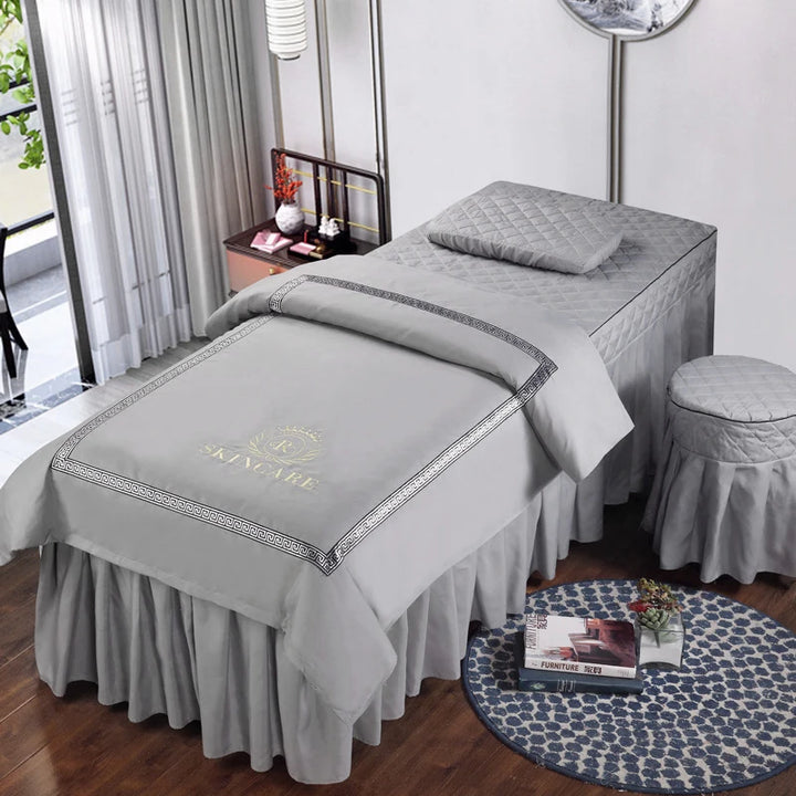 4pcs Beauty Salon Bed Cover Massage Spa