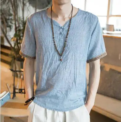 Linen Vintage T Shirt For Men