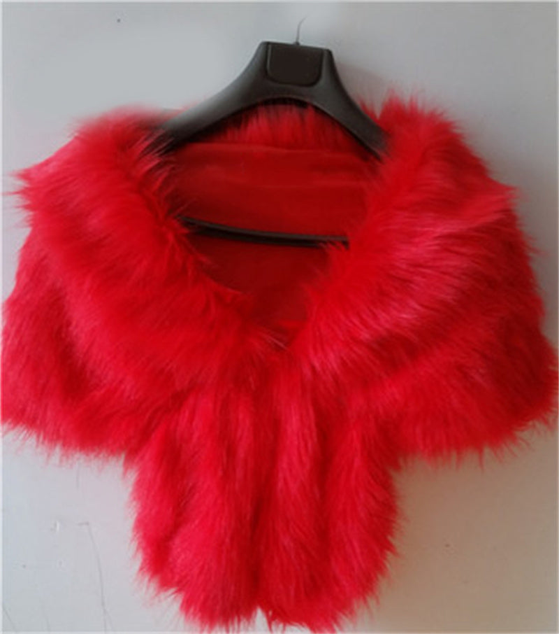 Women's Faux Fur Shawl