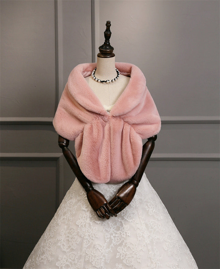 Women's Faux Fur Shawl