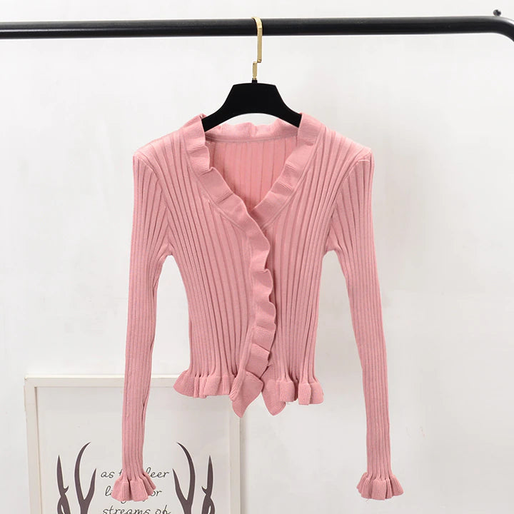 Ruffles Sweaters Cardigans