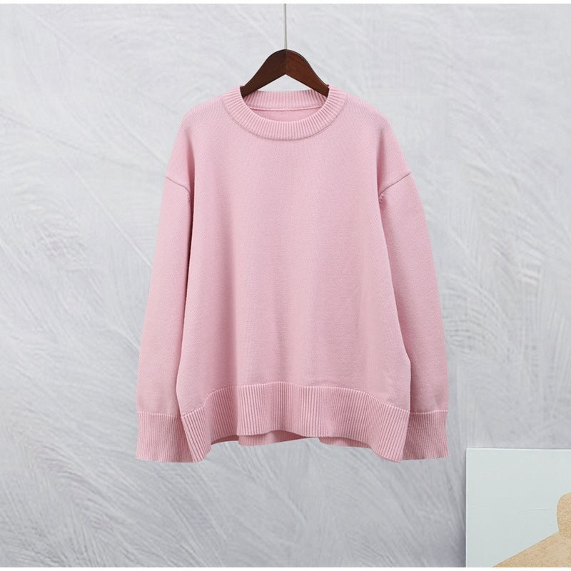 Sweet Crew Neck Pullover Sweater Winter