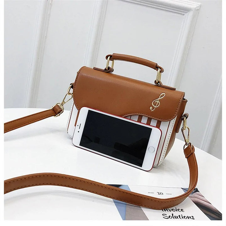 Bag Piano Pattern Leather Shoulder Bag