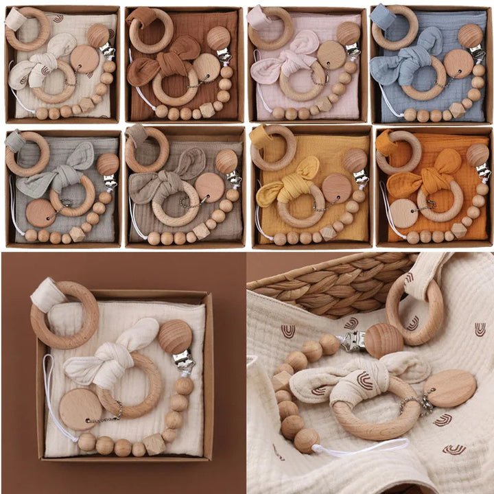 Teether Wood Ring Baby Shower Gift