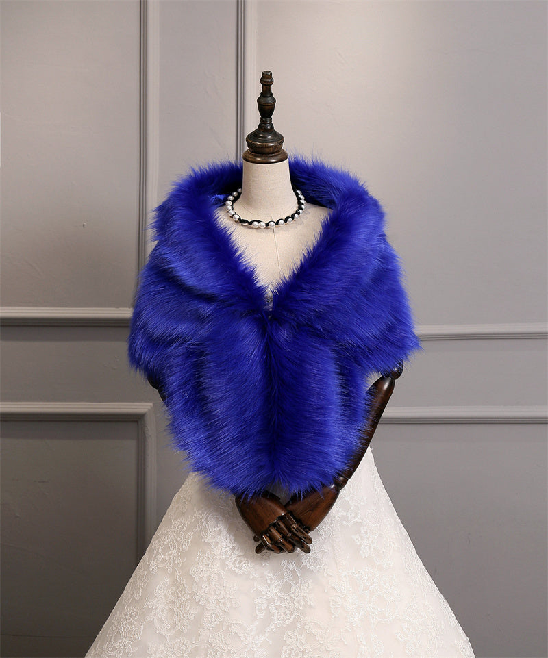 Women's Faux Fur Shawl