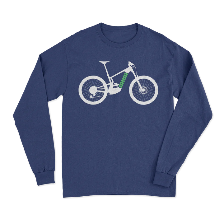 E Bike Men Long Sleeve Shirt